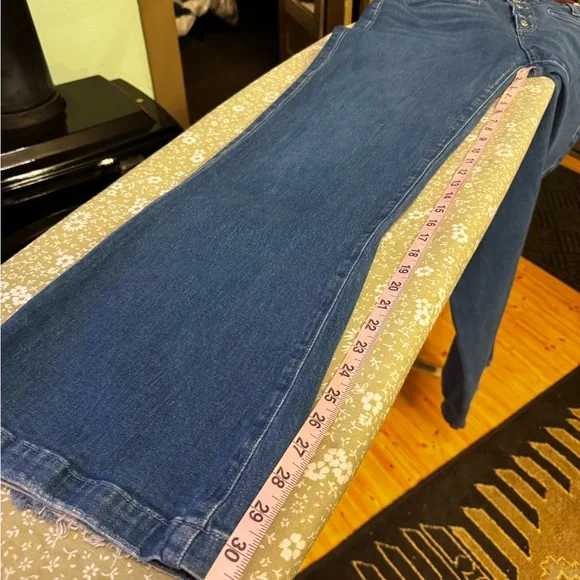 Paige Leenah Jeans Womens Size 31 Wide Leg Blue - Picture 14 of 14